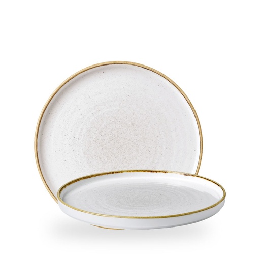 [508904] Bord plat 26.0cm h 2.0cm Stonecast Barley White Churchill