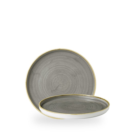 [508907] Bord plat 21.0cm h 2.0cm Stonecast Grey Churchill