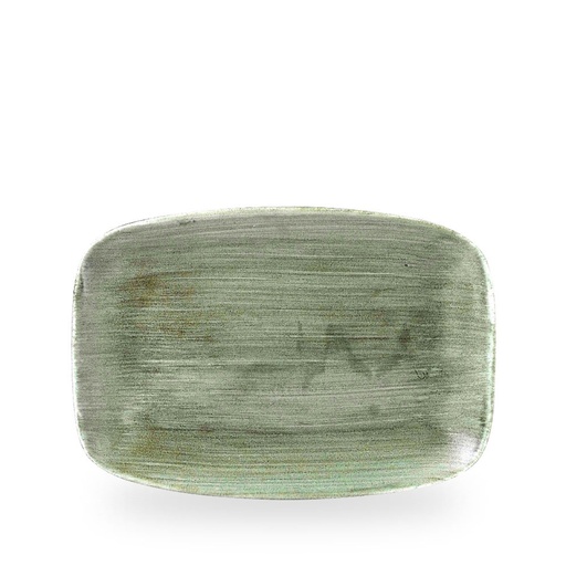 [508913] Schaal rechthoek 30.0cm x 19.9cm Stonecast Patina Burnished Green Churchill