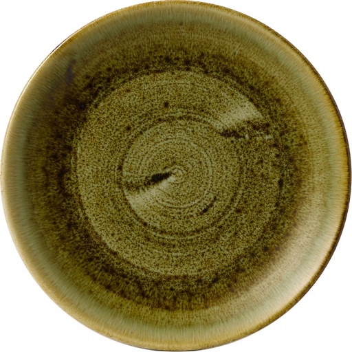 [508991] Bord coupe 28.8cm Stonecast Plume Olive Churchill