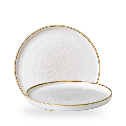 [509056] Bord coupe 27.5cm h 2.0cm Stonecast barley white Churchill