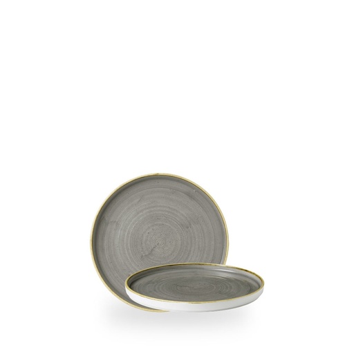 [509059] Bord coupe 15.7cm h 2.0cm Stonecast grey Churchill