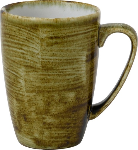 [509122] Oorbeker 10.6cm h 11.0cm 34.0cl Stonecast Plume Olive Churchill