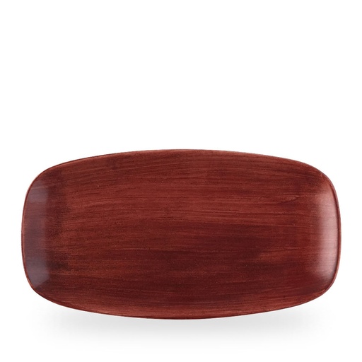 [509168] Bord plat 35.5cm x 18.9cm Stonecast Patina Red Rust Churchill