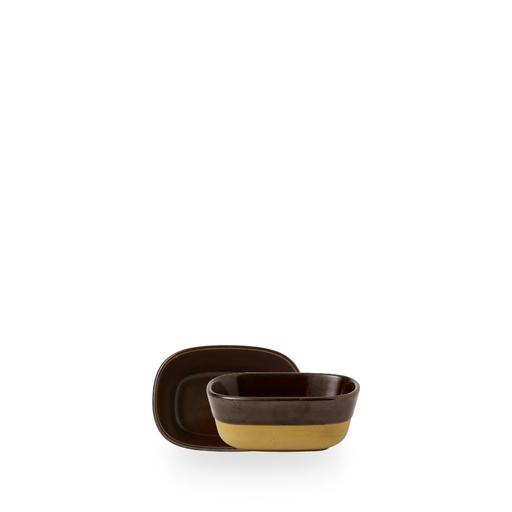 [509200] Schaal 12.0cm x 8.8cm h 5.0cm Emerge Cinnamon Brown Churchill