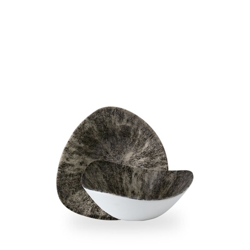 [509213] Kom driehoek 18.5cm 37.0cl Studio Prints Stone Quartz Black Churchill