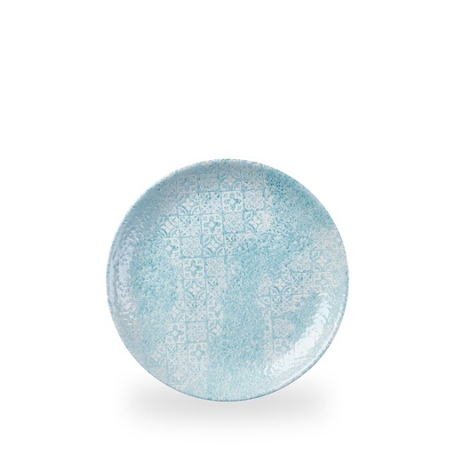 [509216] Bord coupe 21.7cm Vintage Prints Med Tiles Aquamarine Churchill