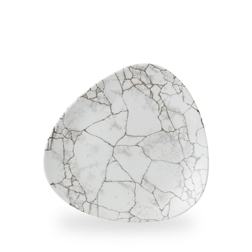 [509218] Bord plat driehoek 28.5cm Studio Prints Kintsugi Agate Grey Churchill