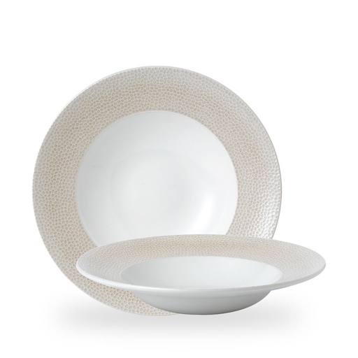 [509240] Bord diep 28.0cm 46.8cl Isla Spinwash Sand Churchill