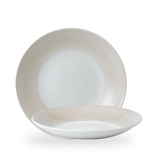 [509242] Bord coupe diep 28.1cm h 3.7cm Isla Spinwash Sand Churchill