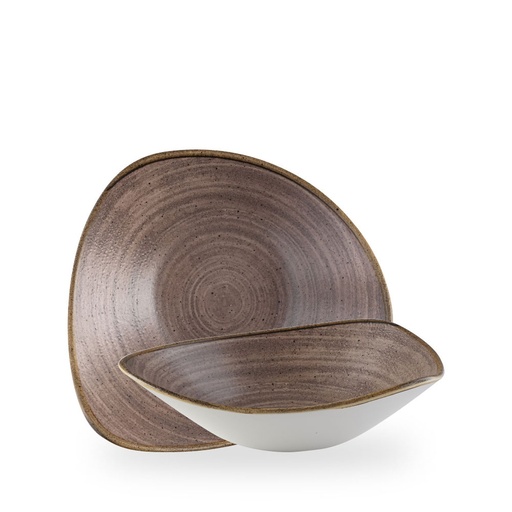 [509288] Kom driehoek 23.5cm 60.0cl Stonecast Raw Brown Churchill