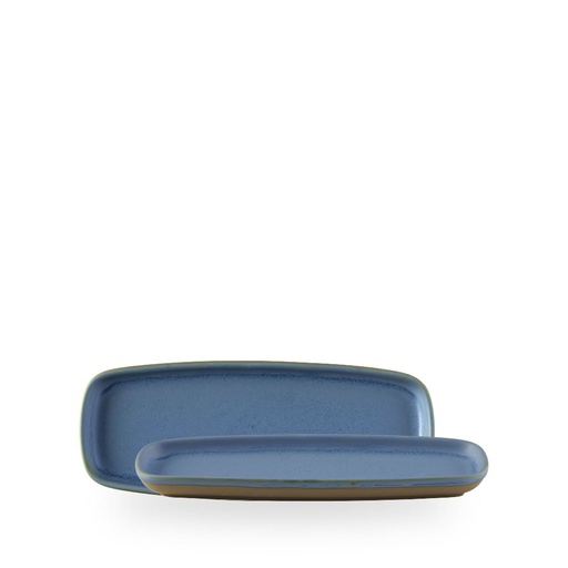 [509302] Bord plat 25.1cm x 10.0cm Emerge Oslo Blue Churchill