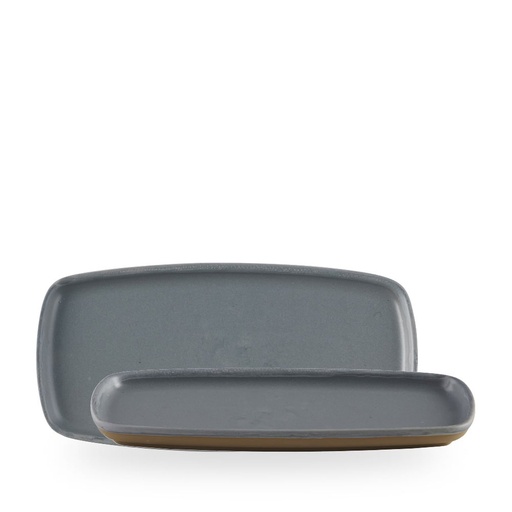 [509305] Schaal rechthoek 30.0cm x 14.7cm Emerge Seattle Grey Churchill