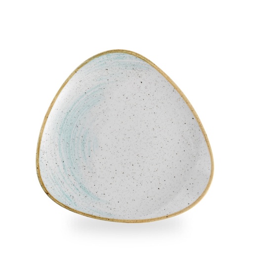 [509331] Bord plat driehoek 28.5cm Stonecast Accents Duck Egg Churchill