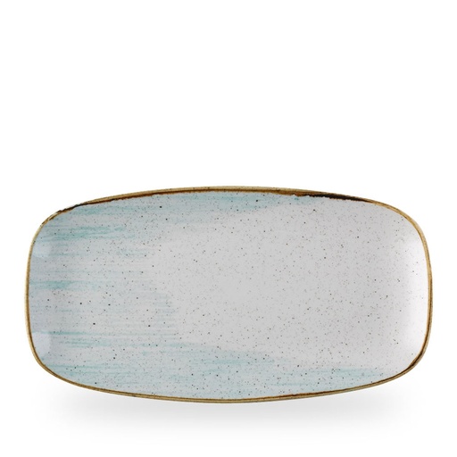 [509336] Schaal rechthoek 35.5cm x 18.9cm Stonecast Accents Duck Egg Churchill
