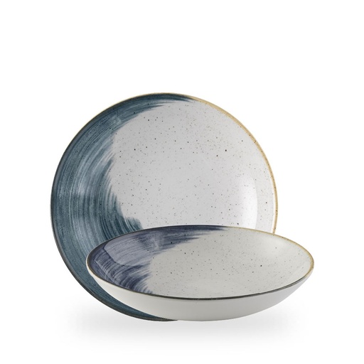 [509341] Bord coupe diep 24.8cm 113.6cl Stonecast Accents Blueberry Churchill
