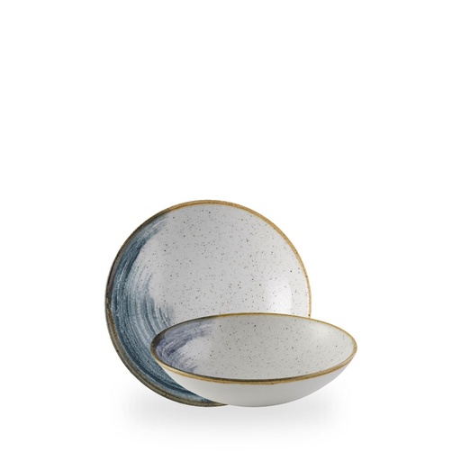 [509342] Bord coupe diep 18.2cm 42.6cl Stonecast accents blueberry Churchill