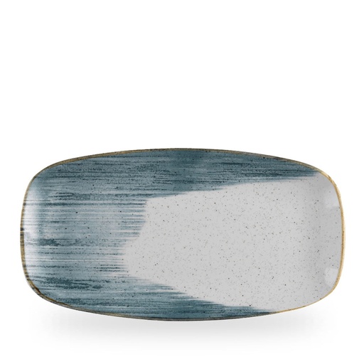 [509348] Bord plat 35.5cm x 18.9cm Stonecast Accents Blueberry Churchill