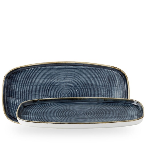 [509376] Bord plat 35.0cm x 18.5cm h 2.0cm Stonecast Blueberry Churchill