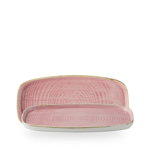 [509379] Schaal rechthoek 30.0cm x 15.4cm h 2.0cm Stonecast Petal Pink Churchill