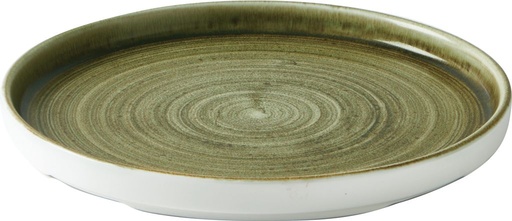 [509410] Bord plat 21.0cm h 2.0cm Stonecast Plume Olive Churchill