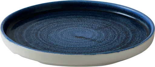 [509412] Bord plat 21.0cm h 2.0cm Stonecast Plume Ultramarine Churchill