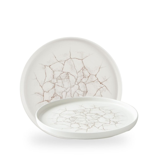 [509434] Bord plat 26.0cm h 2.0cm Studio Prints Kintsugi Agate Grey Churchill