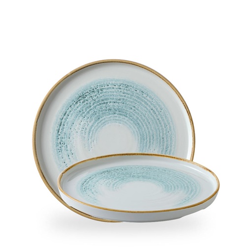 [509516] Bord plat 26.0cm h 2.0cm Studio Prints Homespun Accents Aquamarine Churchill