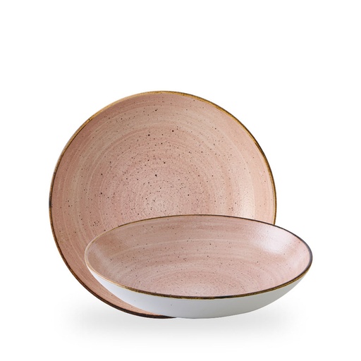 [509532] Bord diep 24.8cm 113.6cl Stonecast Raw Terracotta Churchill
