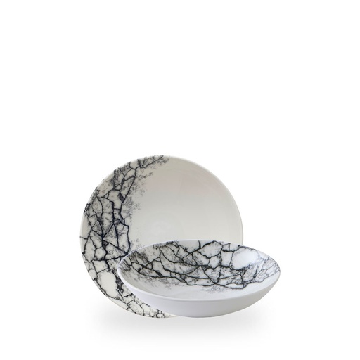 [509542] Kom 18.2cm 42.6cl Studio Prints Kintsugi Accents Quartz Black Churchill