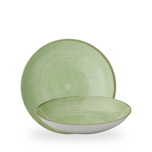 [509581] Bord coupe diep 24.8cm 113.6cl Stonecast sage green Churchill