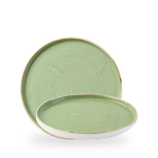 [509589] Bord plat 26.0cm h 2.0cm Stonecast sage green Churchill