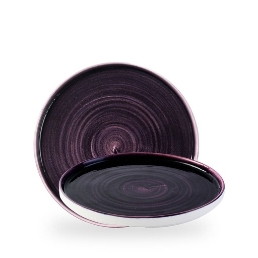 [509611] Bord plat 26.0cm h 2.0cm Stonecast Patina Deep Purple Churchill