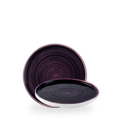 [509612] Bord plat 21.0cm h 2.0cm Stonecast Patina Deep Purple Churchill