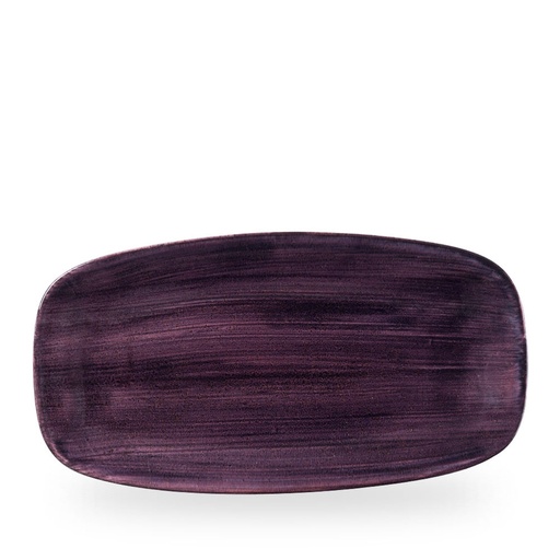 [509614] Schaal rechthoek 35.5cm x 18.9cm Stonecast Patina Deep Purple Churchill