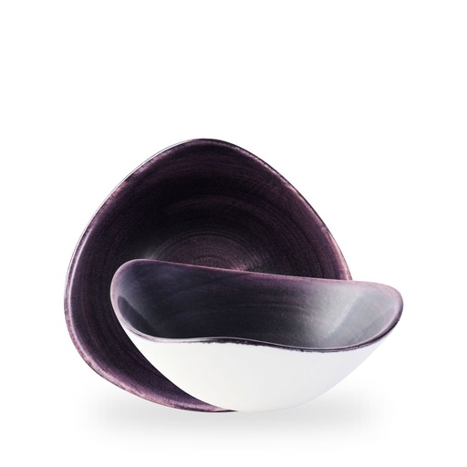 [509615] Kom driehoek 23.5cm 60.0cl Stonecast Patina Deep Purple Churchill