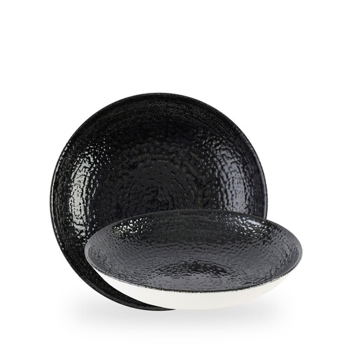 [509660] Bord coupe diep 24.8cm 113.6cl Homespun Chroma Black Churchill