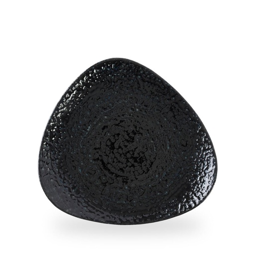 [509662] Bord plat driehoek 28.5cm Studio Prints Homespun Chroma Black Churchill
