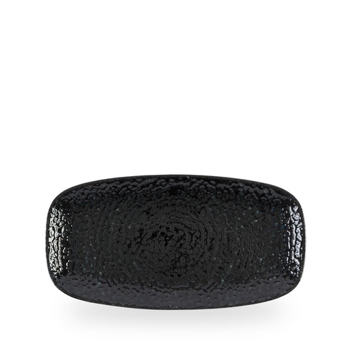 [509667] Bord plat 29.8cm x 15.3cm Homespun Chroma Black Churchill