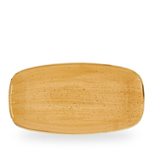 [509683] Bord plat 35.5cm x 18.9cm Stonecast Tangerine Churchill