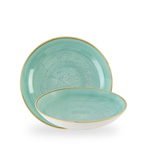 [509689] Bord coupe diep 24.8cm 113.6cl Stonecast Mint Churchill