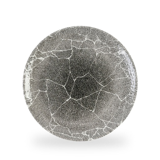 [509696] Bord coupe 28.8cm Studio Prints Kintsugi Reverse Quartz Black Churchill
