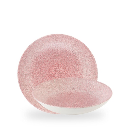 [509736] Bord coupe diep 24.8cm 113.6cl Raku pink quartz Churchill