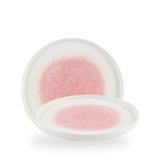 [509738] Bord plat 26.0cm h 2.0cm Studio Prints Raku Pink Quartz Churchill