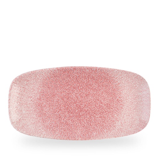 [509740] Schaal rechthoek 35.5cm x 18.9cm Raku Pink Quartz Churchill