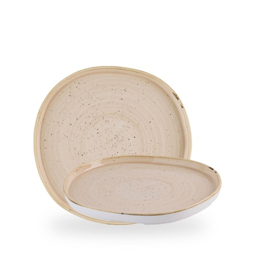 [509760] Bord plat 25.5cm h 2.0cm Stonecast Nutmeg Cream Churchill