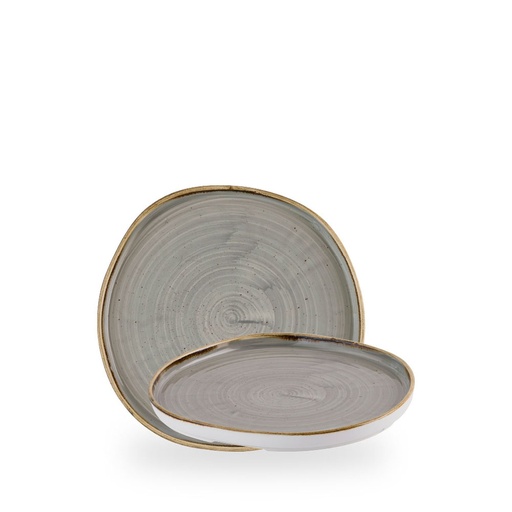 [509780] Bord plat 21.0cm h 2.0cm Stonecast Grey Churchill
