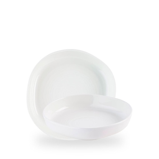[509812] Kom 23.0cm h 4.5cm Chefs plates white Churchill