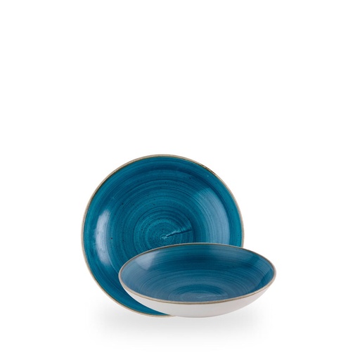 [509819] Bord coupe diep 18.2cm Stonecast java blue Churchill