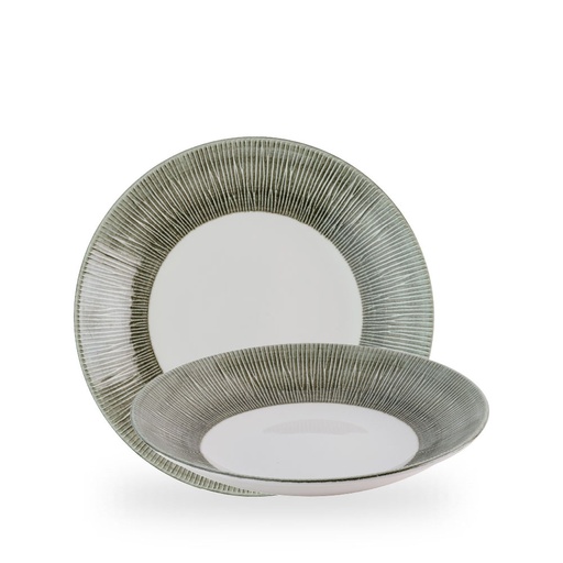 [509864] Bord coupe diep 25.5cm Bamboo Ceramic Spinwash Alpine Churchill